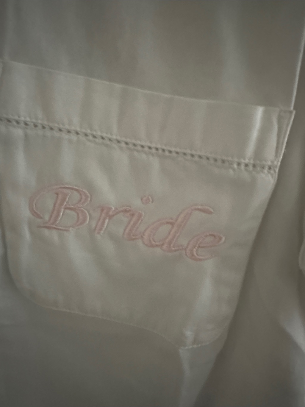 Boll & Branch White 'Bride' Short Sleeve Button Down Top — image 3 of 4